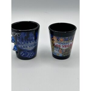 Las Vegas Sin City Dice Novelty Shot Glass Set Of 2
